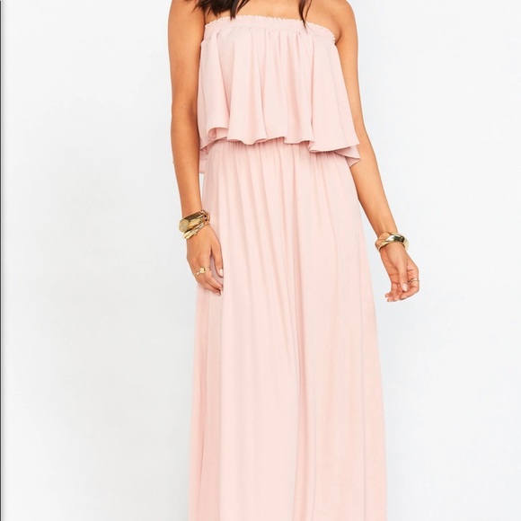 Show Me Your MuMu Hacienda Maxi Dress Dusty Blush (Medium) - Picture 4 of 7